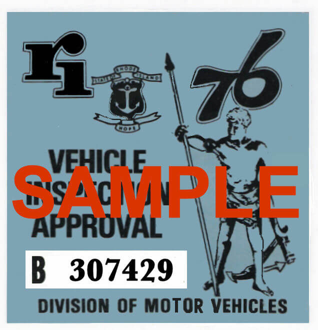(image for) 1976 Rhode Island Inspection Sticker